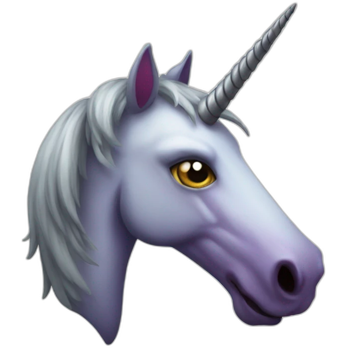 evil unicorn emoji