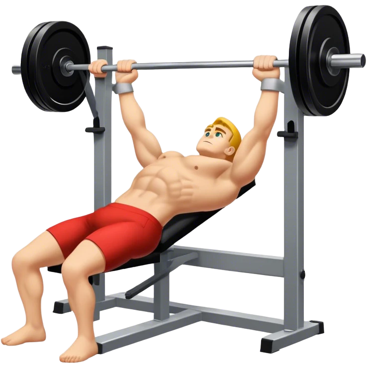 close-grip flat-benchpress emoji