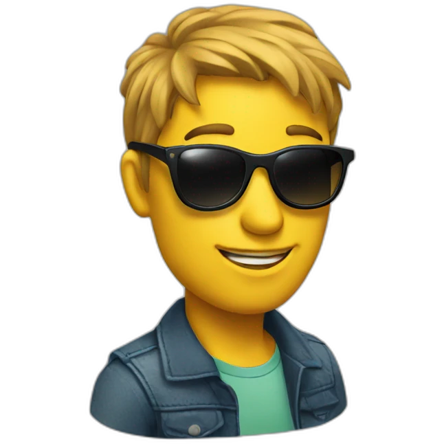 Rebbel with sunglass  emoji
