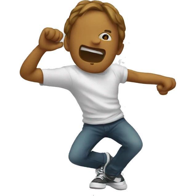 Doing the dab emoji