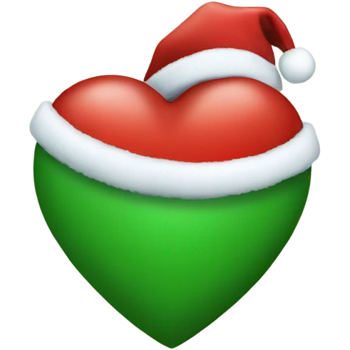 Christmas heart emoji