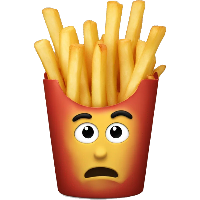 eating fries emoji emoji
