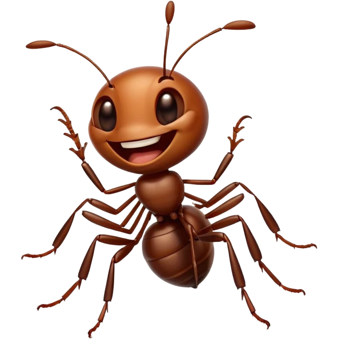 the ant laughs emoji