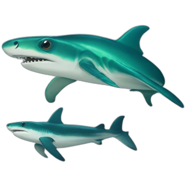 Sea turtle shark emoji