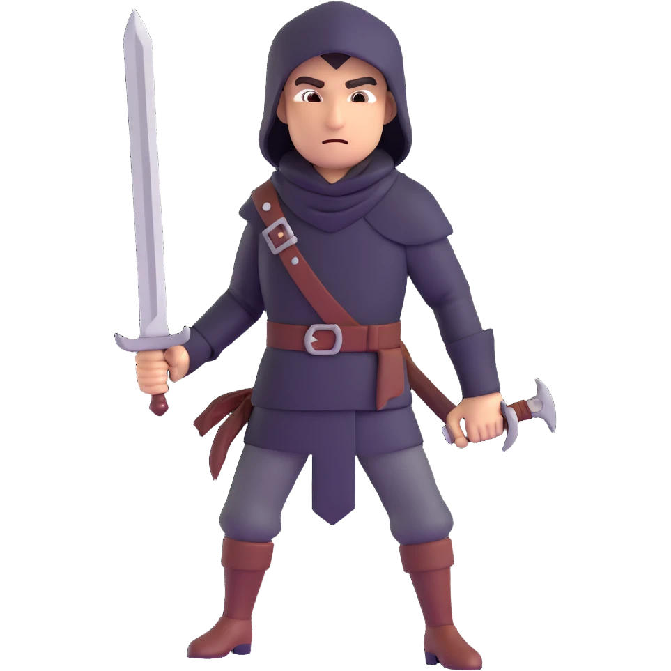 rogue thief with daggers emoji