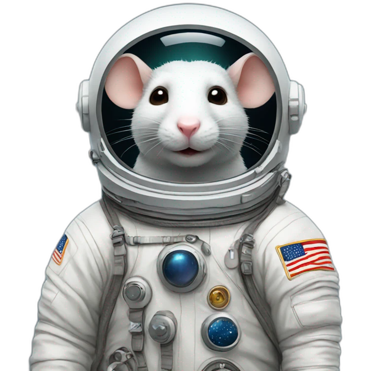 rat astronaut emoji