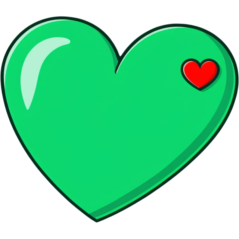 dark green heart emoji