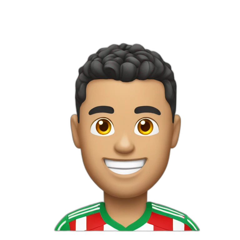 Ronaldo qui boit du Coca-Cola emoji