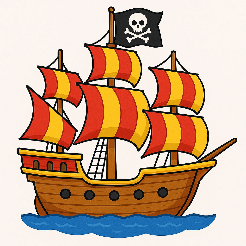 pirate ship emoji
