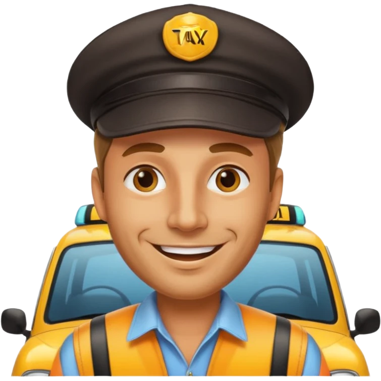 taxi driver emoji