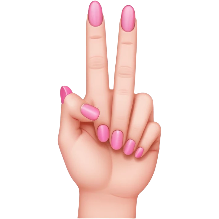 pink middle finger emoji