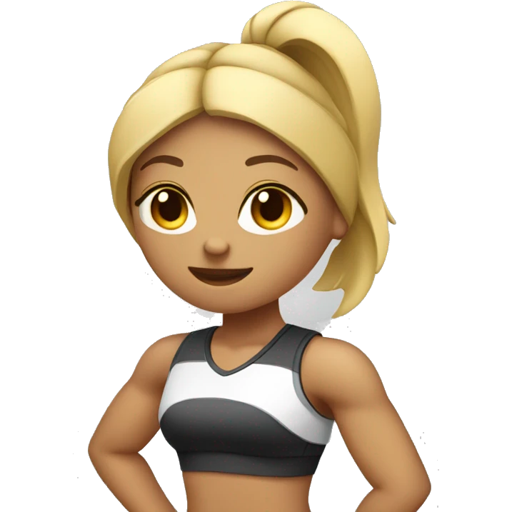 Sweats and athletics and gym girl emoji