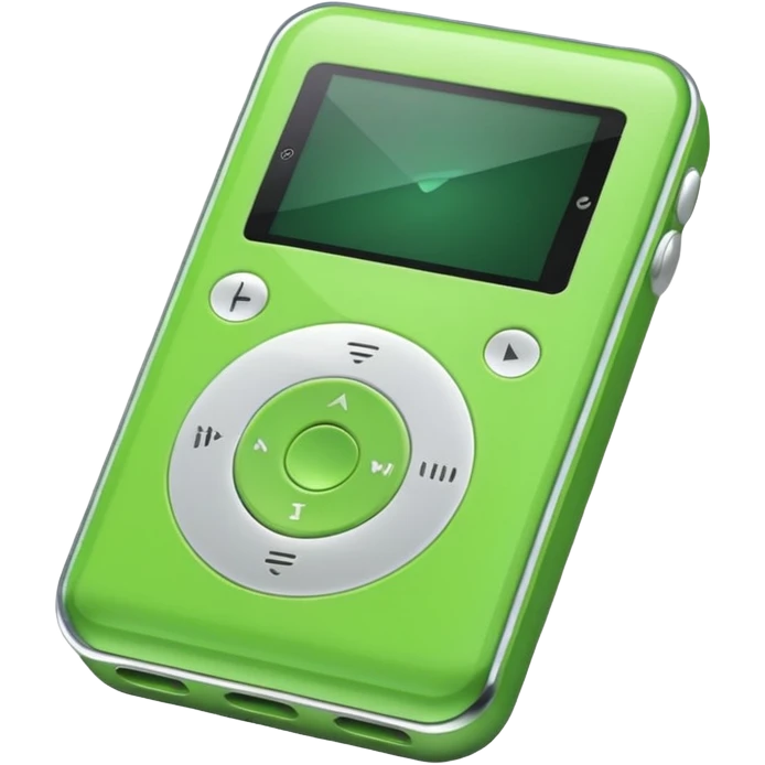 green mp3 player emoji