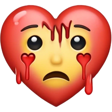 Heart is crying emoji