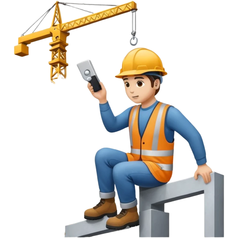 working at height on a building emoji