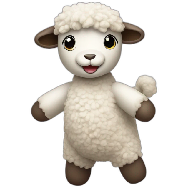 toy stuffed lamb dancing emoji