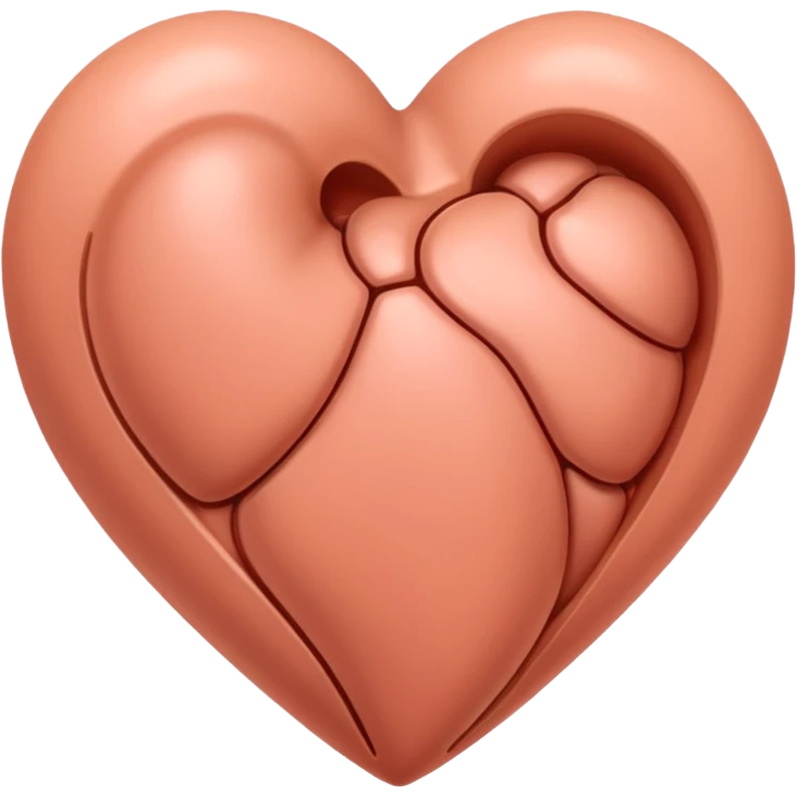 A nued colored heart emoji