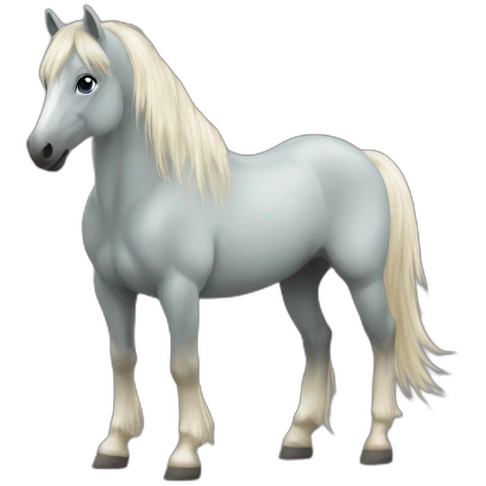 poney fjord coupe iroquoise emoji