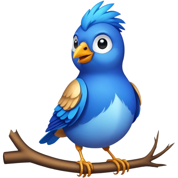 Blue Bird emoji