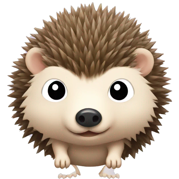 hedgehog with bow emoji