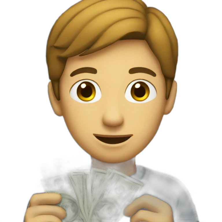 someone receiving money emoji