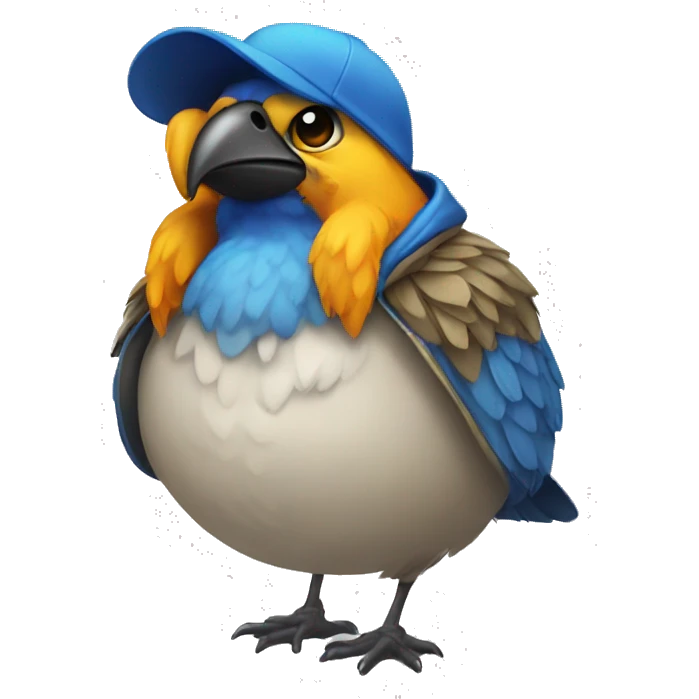 A bird with swag emoji