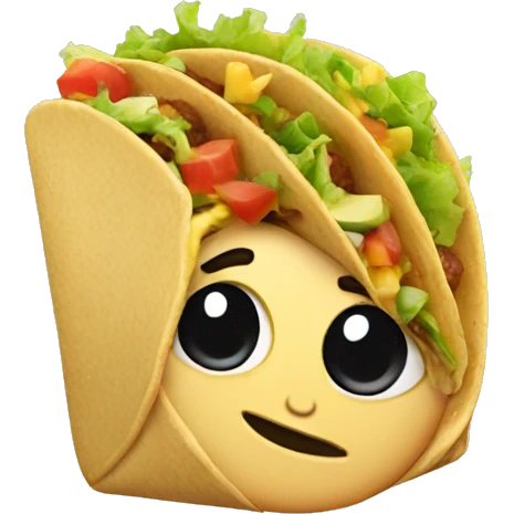 Eating tacos emoji