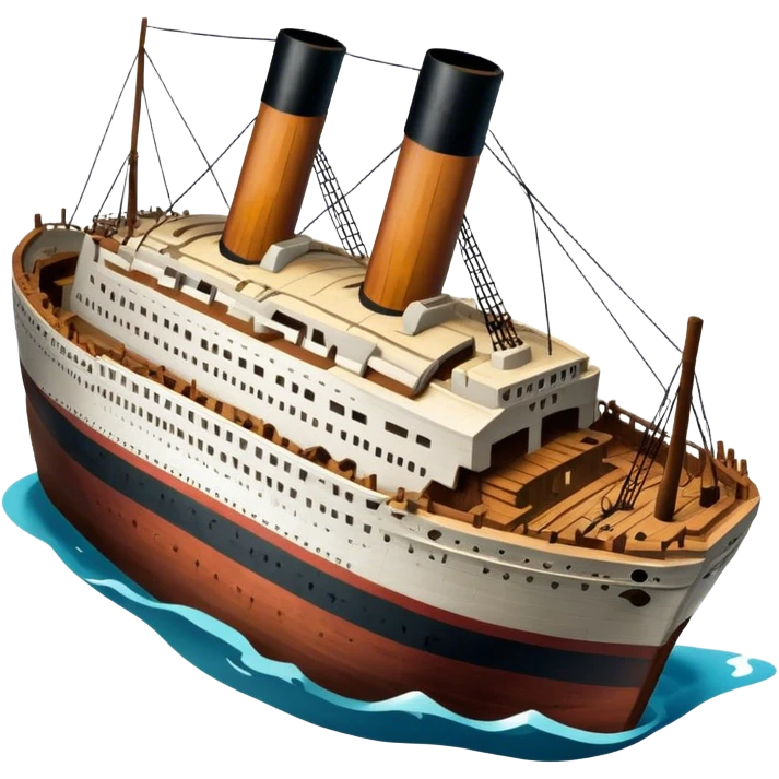 the wreck of the titanic emoji