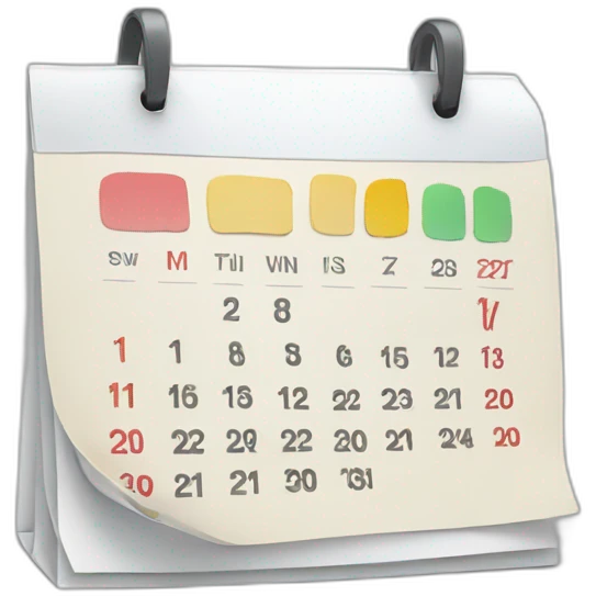 calendar emoji