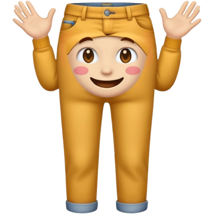 emoji with hands and eyes digging in pants emoji