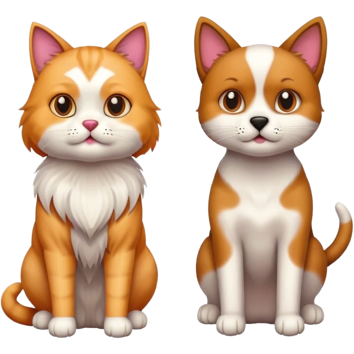 Cat dog  emoji