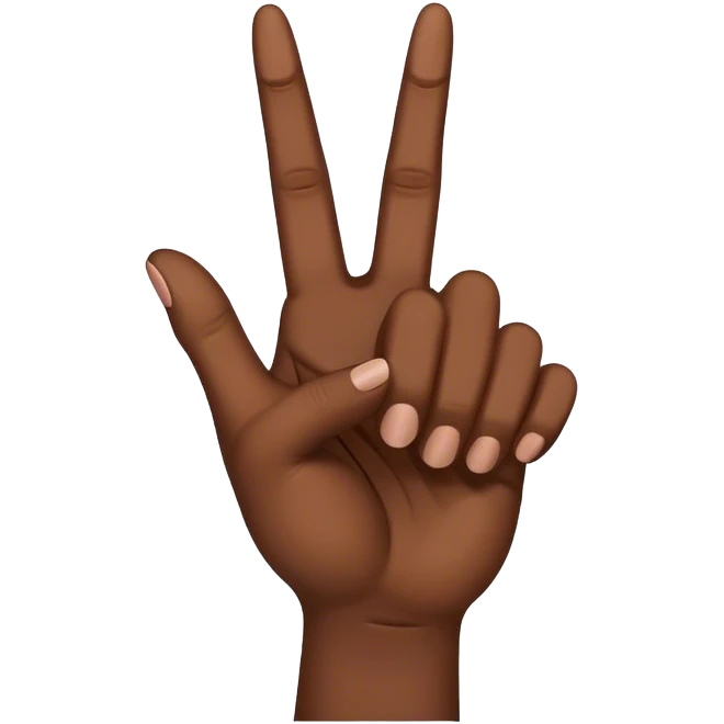 Middle finger emoji