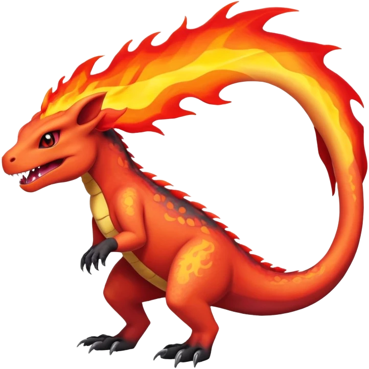 Salandit-Quilava-Charmeleon-Fakémon-hybrid-creature (full body)  emoji