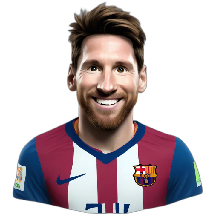 messi happy emoji