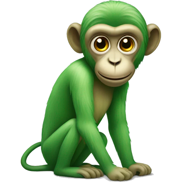Green monkey emoji