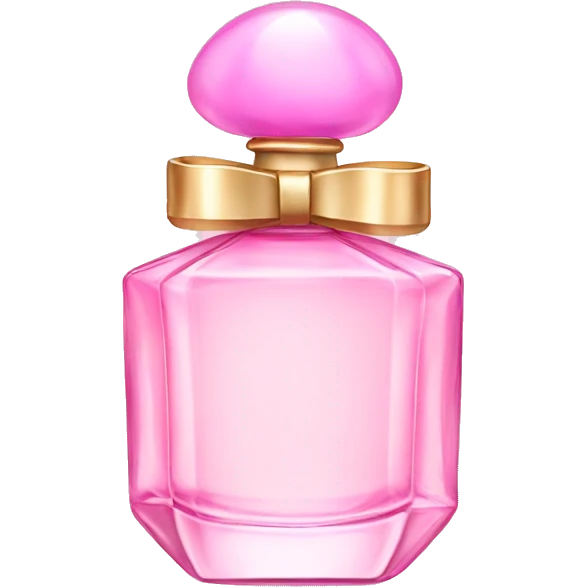 Fairy light pink perfume in bow emoji