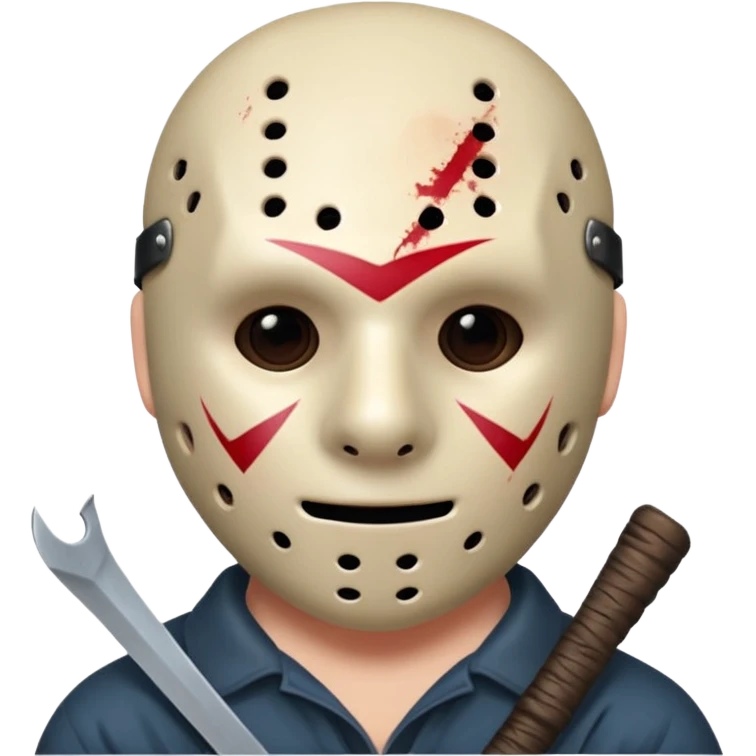 Jason Voorhees, looking cute, looks like he is in love emoji