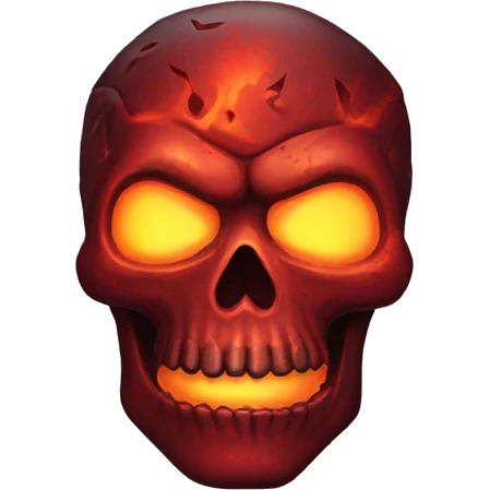 lava red skull emoji