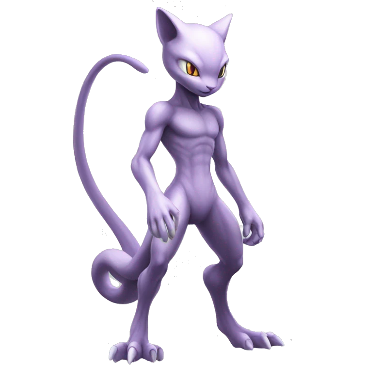 Mewtwo-Pokémon full body emoji