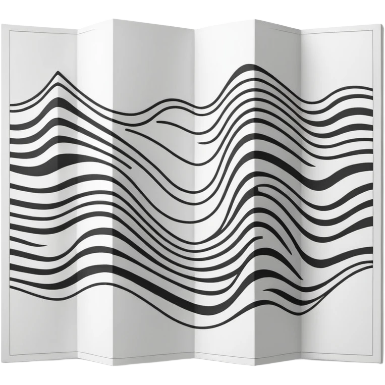 folded contour-line map emoji