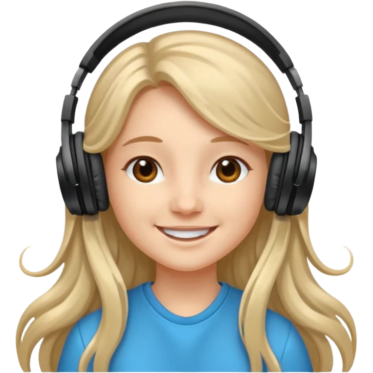 Headphones princess emoji