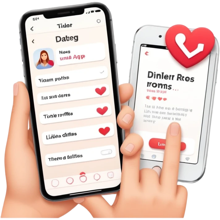 smartphone displaying a Tinder-like dating app interface, but with interior design rooms instead of people profiles, with like and dislike buttons emoji