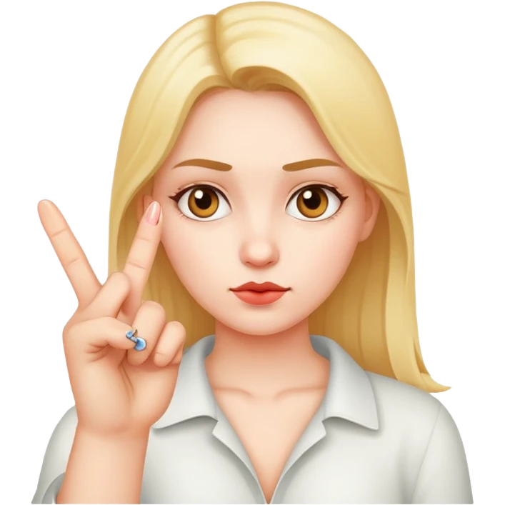Girly middle finger  emoji
