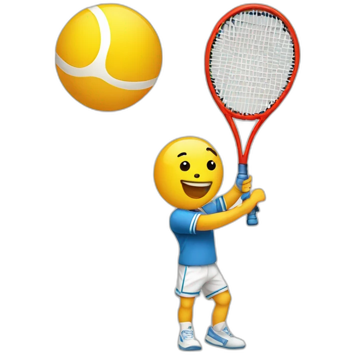 Ballon avec une balle de tennis emoji