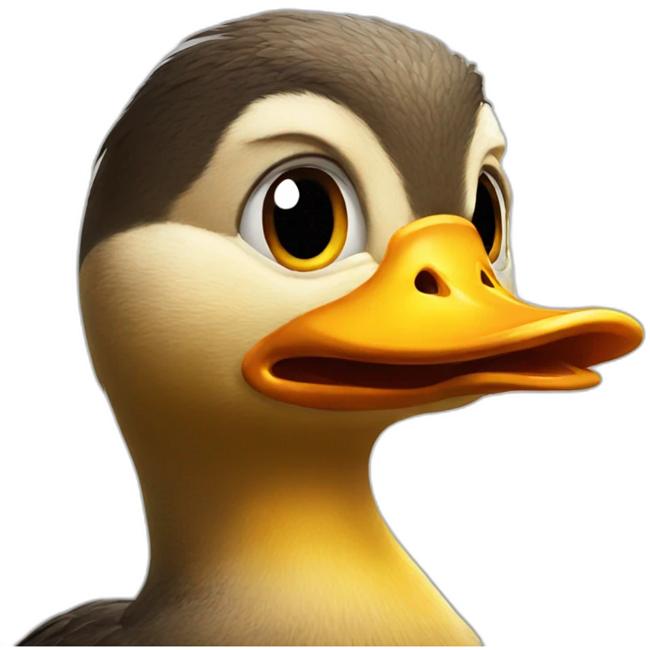 Angry duck emoji