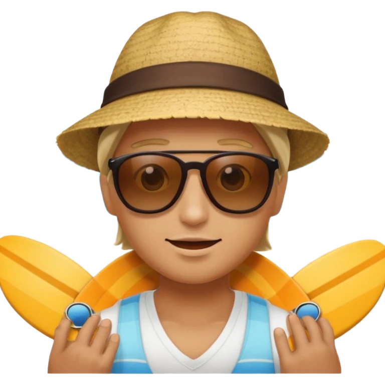 Beach dazed emoji