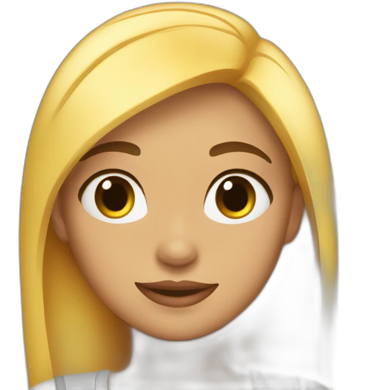 chica rubia emoji