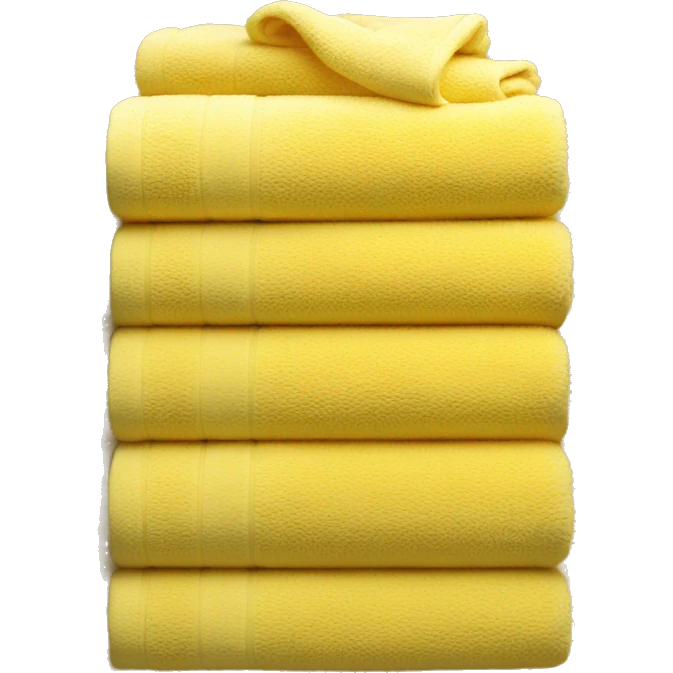 Yellow stacked towels emoji