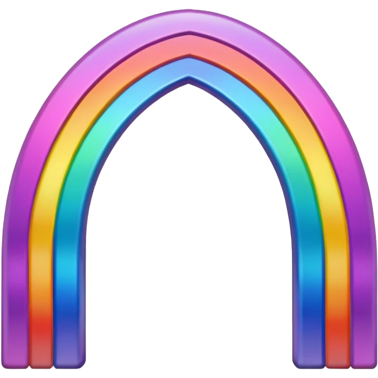 Rainbow Bridge – Arched rainbow connecting skylands. emoji