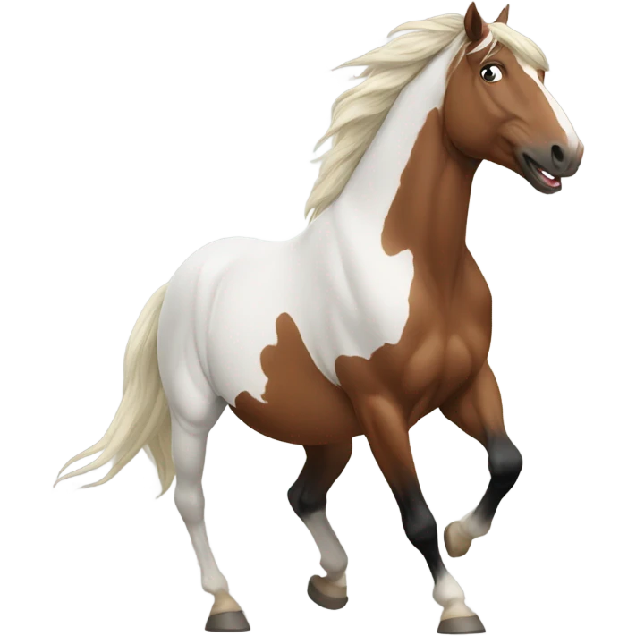 Horses rearing emoji